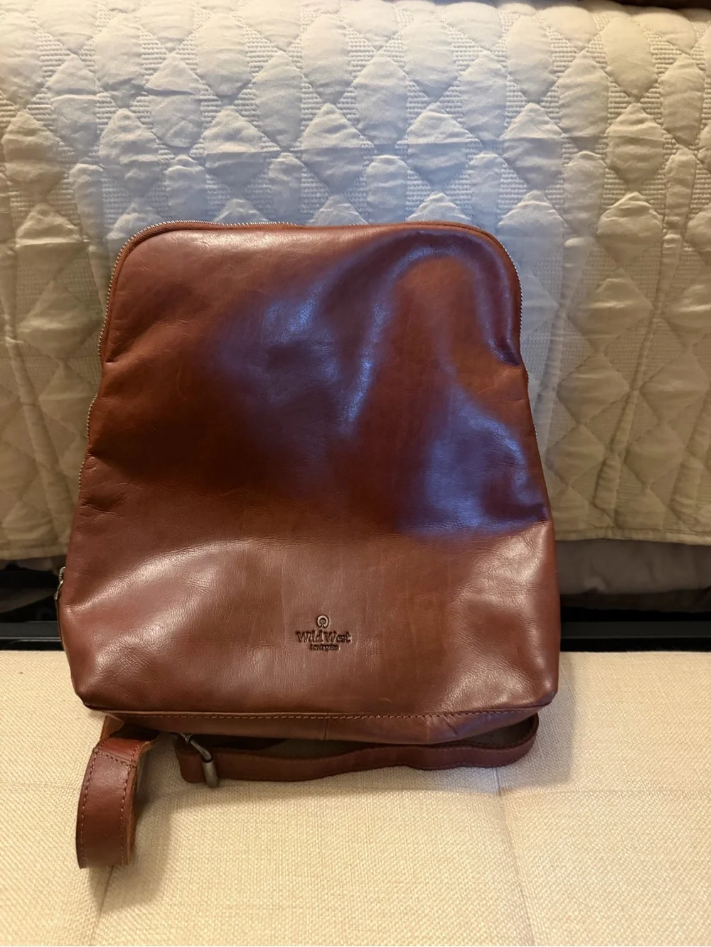 Brown Leather Backpack